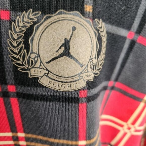 Nike Air Jordan Essential Holiday Hoodie Plaid Fleece - Picture 3 of 4